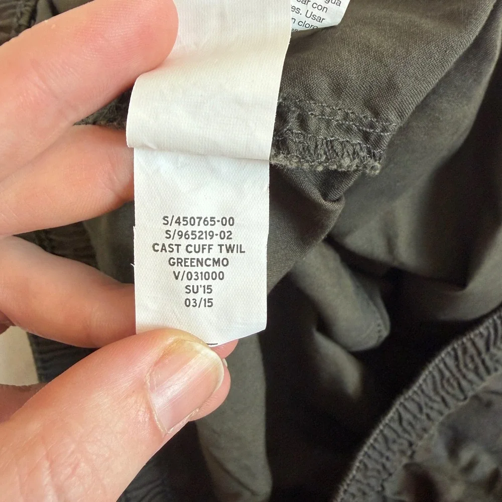 Gap Womens Camo Joggers Green Camouflage Utility‎ Pants Cotton Twill Small Gorp